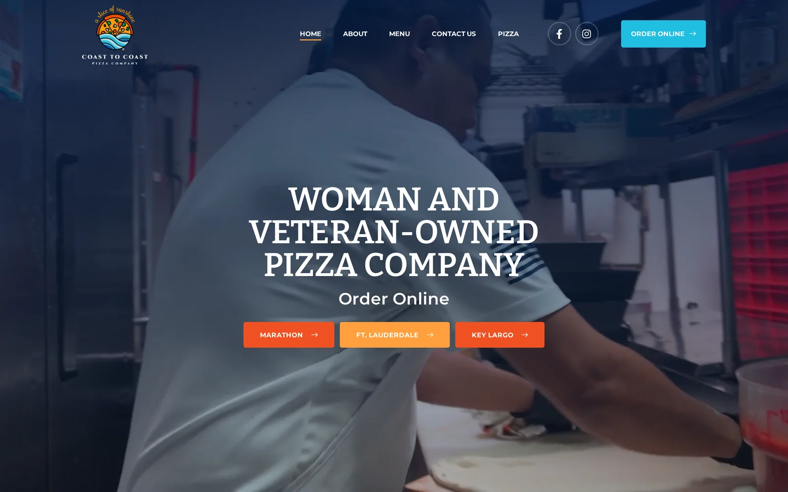 Coast to Coast Pizza website