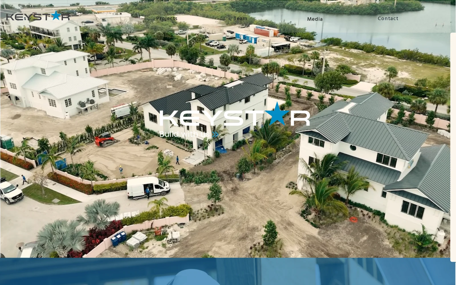 Keystar Construction website