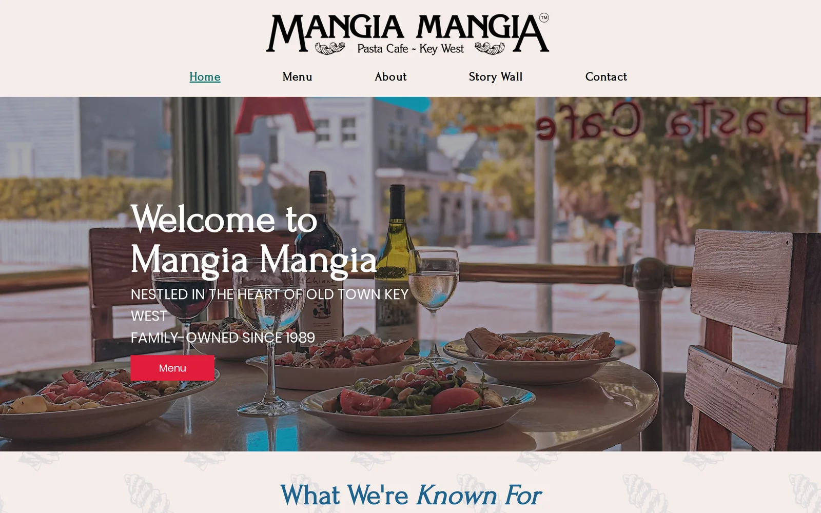 Mangia Mangia website