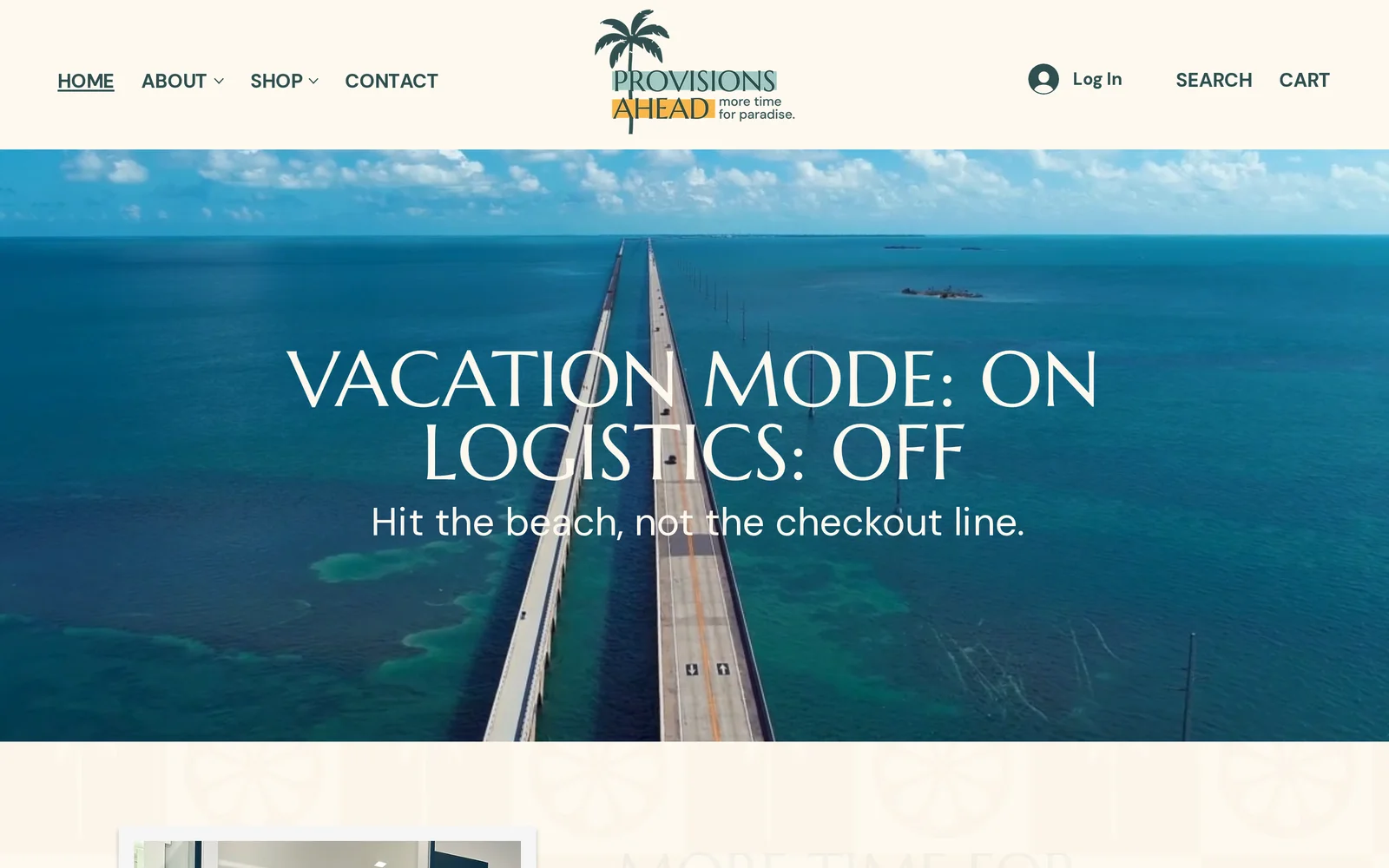 Provisions Ahead, Provisioning service + e-commerce