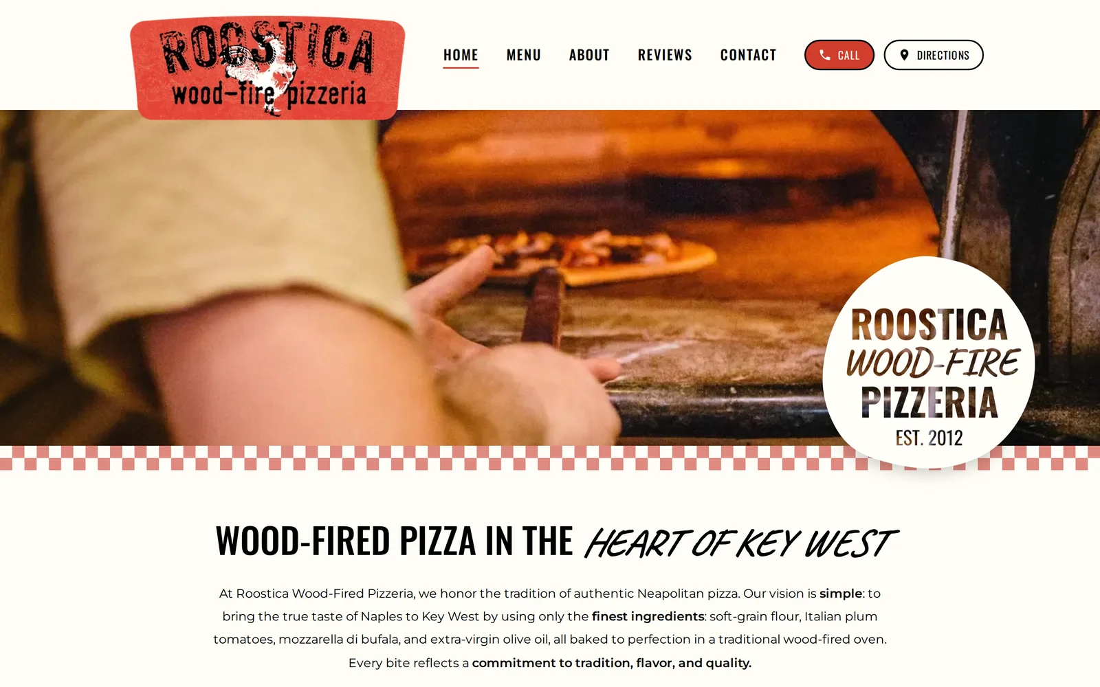 Roostica, Restaurant website + SEO program