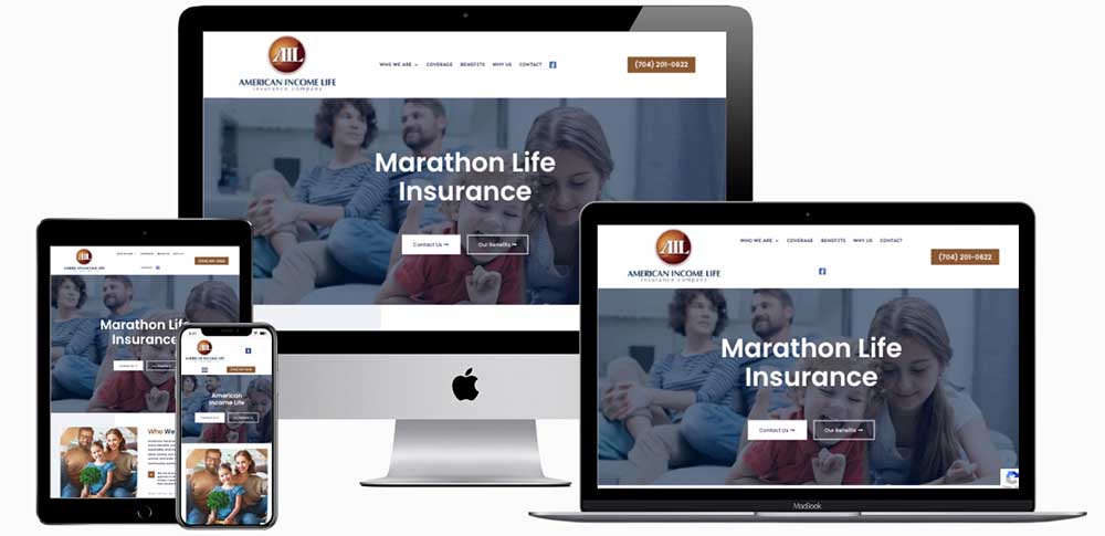 Marathon Life Insurance Website Design