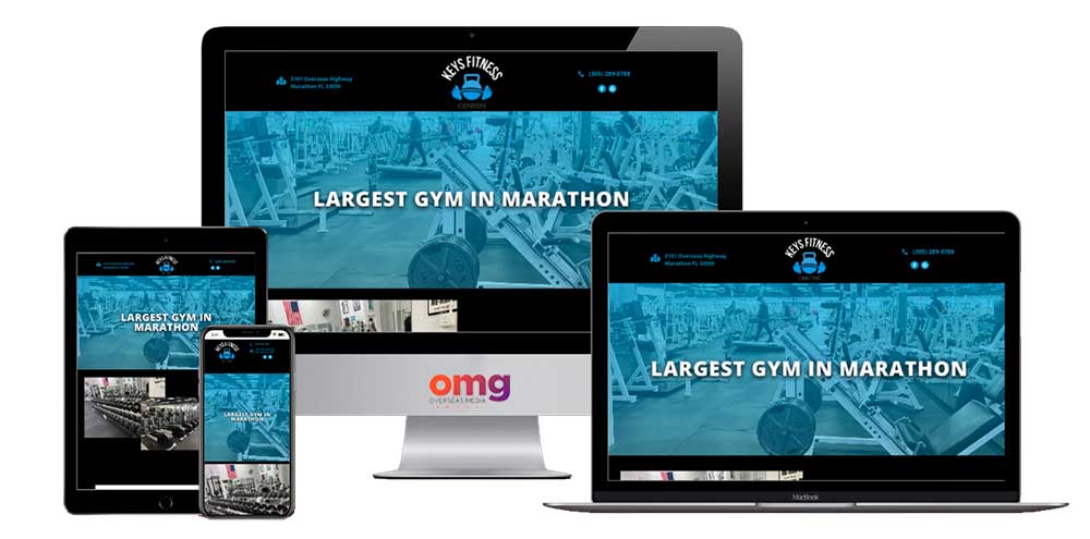 gym fitness center website design copy